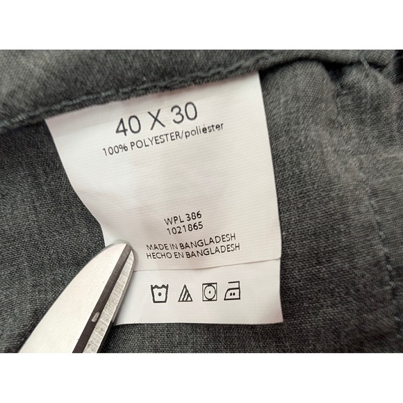 Haggar Cool18 Pro Men's Dress Pants Trousers Navy Blue Size 40x30 Classic Fit - Picture 7 of 8